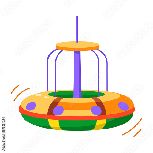 A flat style icon showing an automatic feeder  
