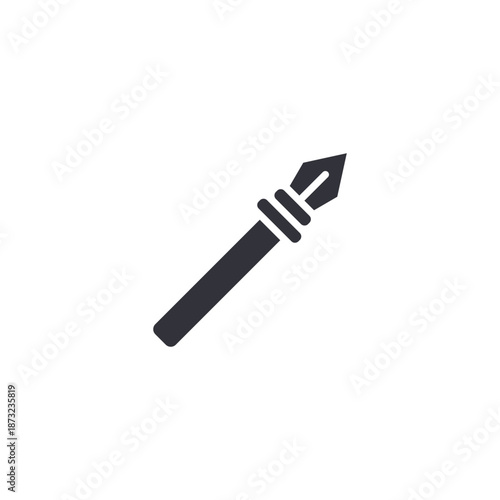Spear weapon icon representing medieval combat tools, royal army equipment, or fantasy adventure elements.