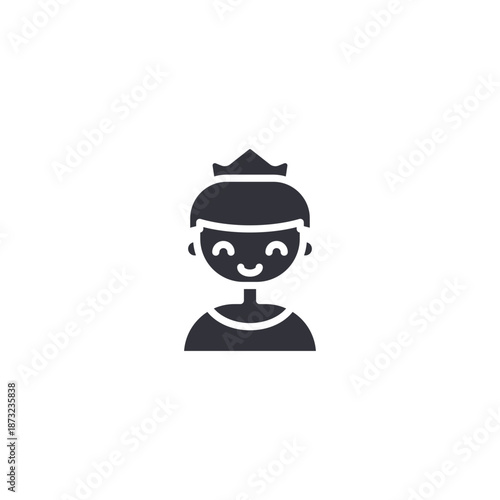 Medieval page or servant icon representing royal staff, castle helpers, or historical character elements.