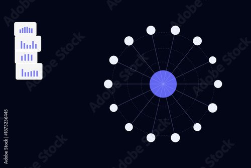 Customer relationship management CRM business vector illustration