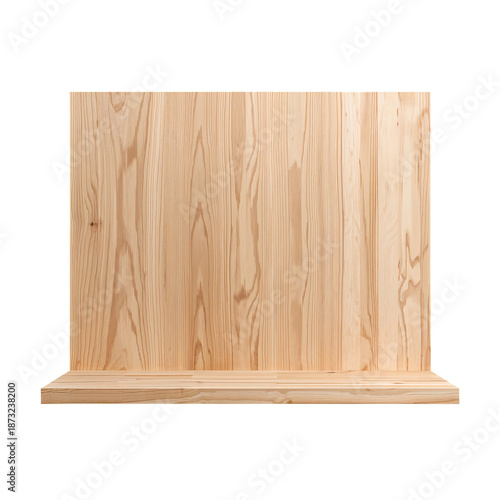 Wooden Backdrop With Shelf for Display Purposes in a Simple Setup for Events ...