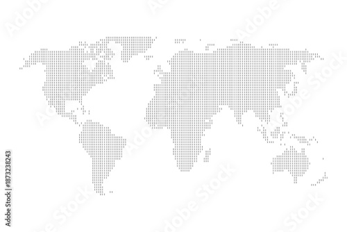 Detailed world map vector illustration