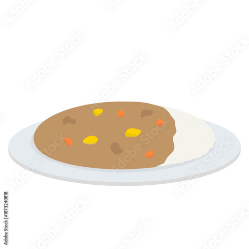 カレーライスのイラスト