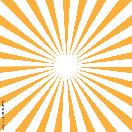 Vector background sun rays with white and orange color.Eps 10