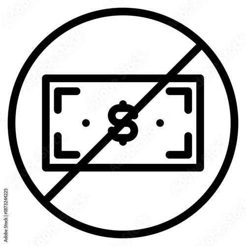 No corruption icon in vector illustration