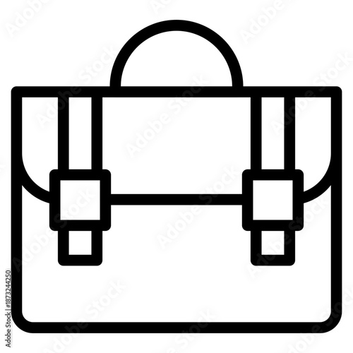 Business briefcase icon in vector illustration