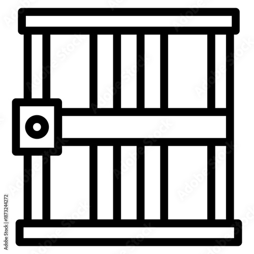 Prisson icon in vector illustration