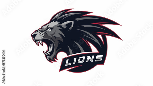 Fierce Lion Head Logo Design.