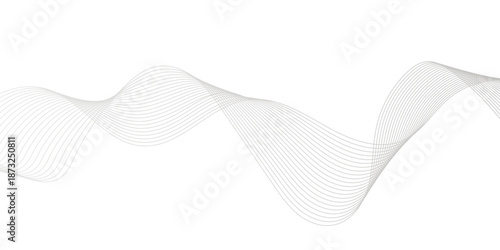 Abstract white blend wave curve line and white background texture. digital frequency track equalizer. modern abstract glowing wave background.	
