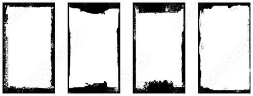 Grunge textures set. Collection of vector overlay, distress, textures. Vector illustration. Grunge overlay frame. 