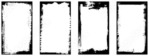 Grunge textures set. Collection of vector overlay, distress, textures .Simply Place texture over any Object to Create grunge, dirty effect .Various distressed backgrounds for your design. 