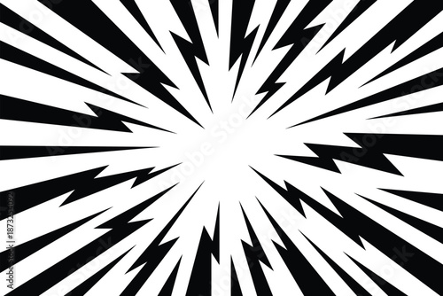 Radiating lightning speed lines comic action Background Vector EPS 10.