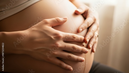 Wallpaper Mural Pregnant Belly Caress Close Up Cinematic Shot Torontodigital.ca