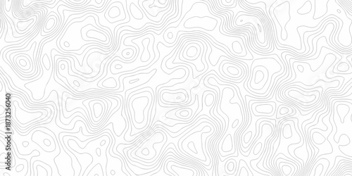 white paper topography map relief creative concept spiral line diagram geometric texture background.