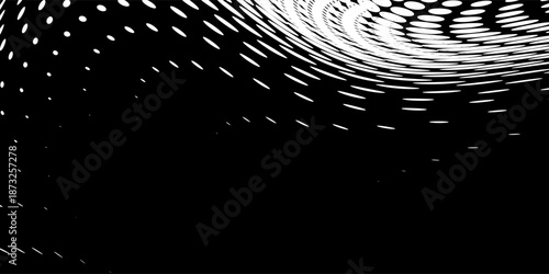 Dot particle tech dynamic wave abstract background