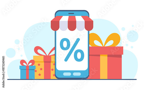 Mobile Shopping Discounts Online Marketing Mobile Phone
