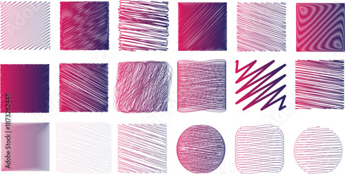 Collection of colorful textured backgrounds created with various art supplies and techniques