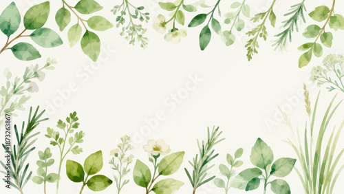 Watercolor botanical illustration