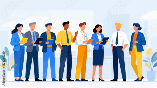 Office workers in a meeting