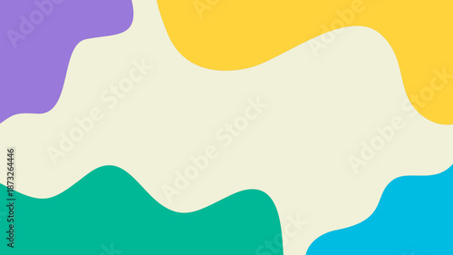 Abstract wavy background with smooth organic shapes and soft pastel colors. Modern minimalist design suitable for banners, posters, presentations, and digital backgrounds.
