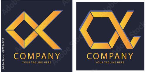 Collection of abstract letter x logo designs, vector graphic icons for business and technology, colored symbol graphics See less 2025-2060.