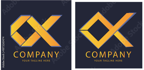 Collection of abstract letter x logo designs, vector graphic icons for business and technology, colored symbol graphics See less 2025-2060.