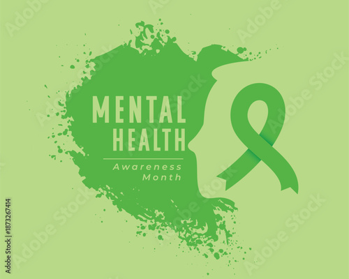 mental health care campaign background design