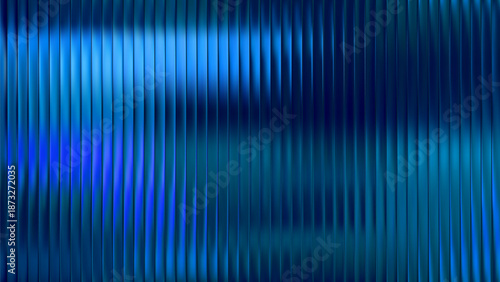 Reeded fractal neon with glass blue gradient and background ribbed corrugated. Bg screen texture with effect reeded 3d and line pattern wall. Mirror textur reeded with frost square glass.