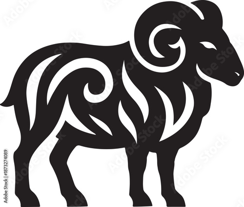 Vector silhouettes of wild and domestic animals for design use.