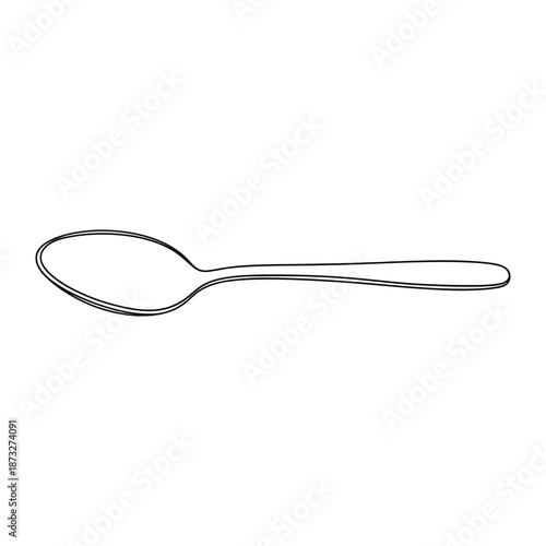 Simple Silver Spoon: A sleek and minimalistic image of a polished silver spoon, elegantly positioned, against a clean backdrop. 