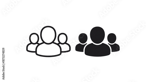 Team Community Group Icon Isolated Transparent Background, People Users Network Symbol, PNG