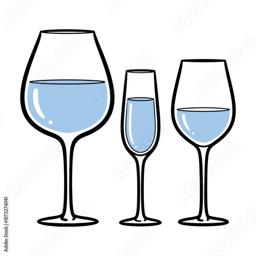 A steaming cup with coffee beans a simple black and white illustration