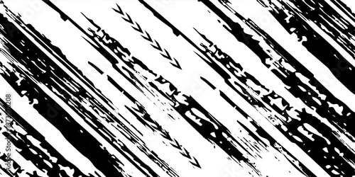 Black and white tire track background for rally, drift, motocross, off-road, and other motorsports. Black tire tracks on a white background with worn and splashed dirt effects.