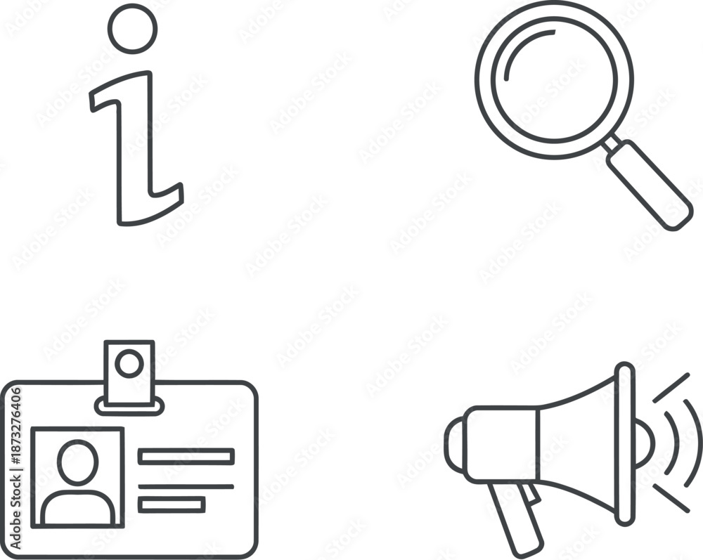 Obraz premium Information icons set for user interface