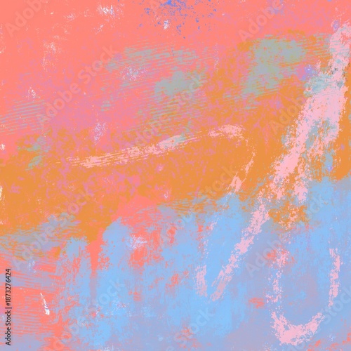 Colorful pastel abstract background. Playful Texture expression wallpaper. Minimal craft design.