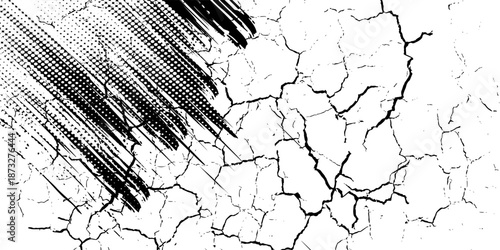 Black and white tire track background. vector illustration