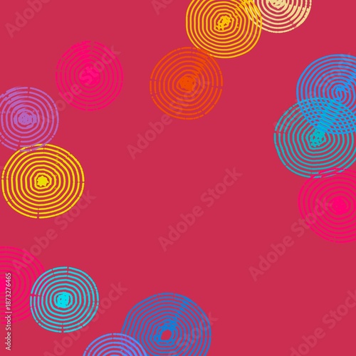 Colorful abstract background. Playful elements wallpaper. Minimal craft design.