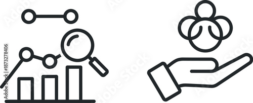 Data analysis and team management concept