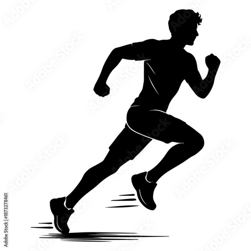 running man silhouette