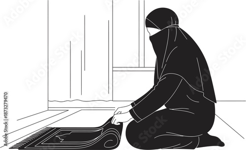 A person sitting on the floor isolated on transparent background