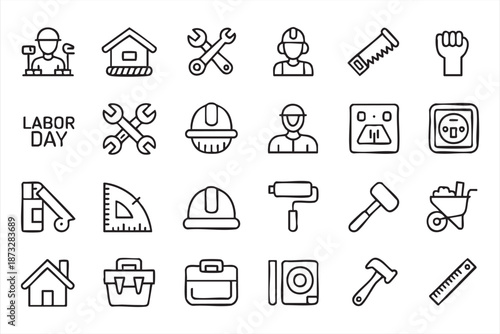 Industrial Tools UI Icons for Repair, Maintenance, and Services