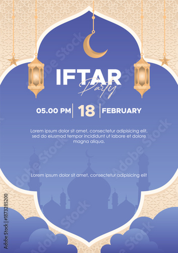 Ramadan Iftar Party Invitation Flyer