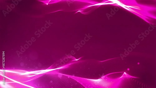 Pink beautiful abstract wave technology background with blue light digital effect corporate concept