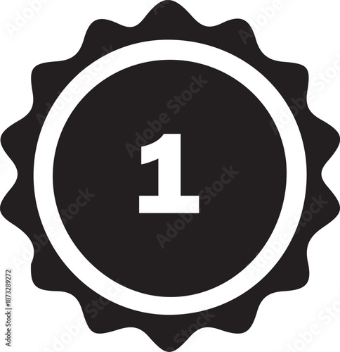 First Place Quality Seal: Number One Certification Silhouette