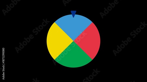 ルーレット回転アニメーション背景動画