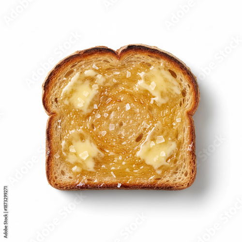 Butter Toast white background.