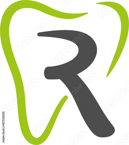 black and green illustration of teeth and river