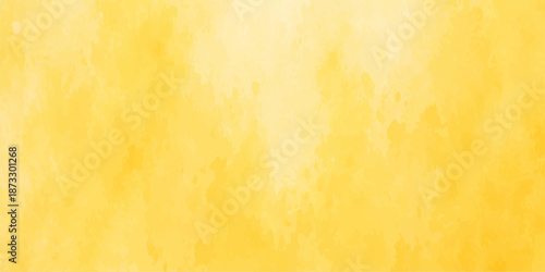 An abstract yellow background features a textured grunge design of aged parchment and antique paper with vintage stained paint patterns. beige, page, blank, textured