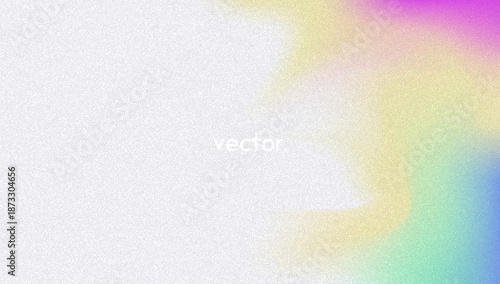 Noise Gradient Background. Abstract Grainy Bg In Pink, Purple And Blue Colors. Iridescent Hologram. Pearlescent Holographic Texture With Rainbow Foil. Dust Overlay On Aesthetic Summer Wall