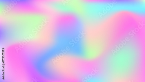 Pearlescent Gradient. Blur Multicolor Illustration. Hologram Texture. Trendy Light. Metalic Cover. Holographic Background. Violet Pop Texture. Neon Pattern. Purple Pearlescent Gradient